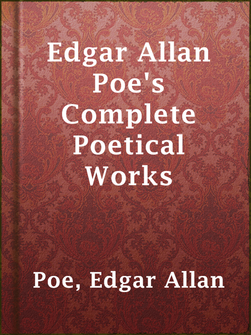 תמונה של  Edgar Allan Poe's Complete Poetical Works